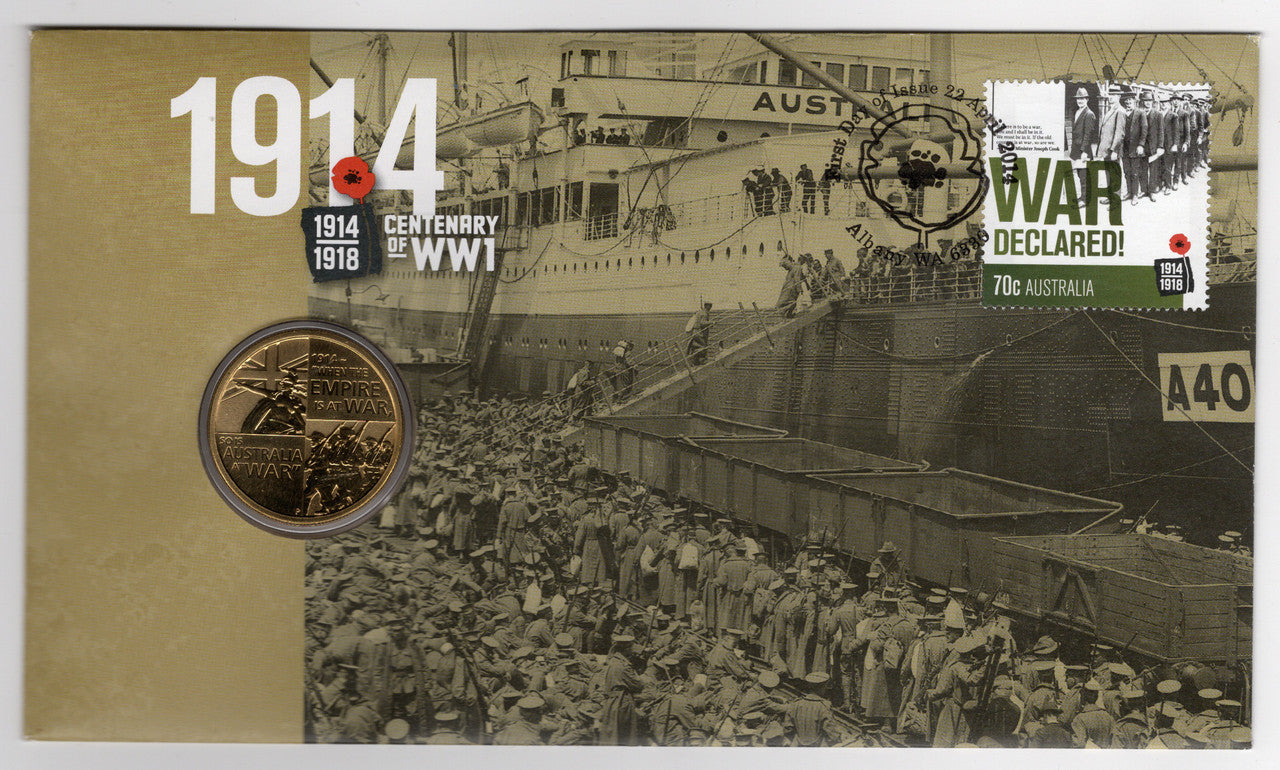 2014 Coin Cover Centenary of WWI: War Declared 1914