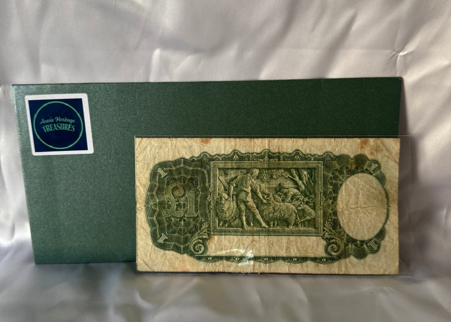 Commonwealth of Australian War Time Vintage One Pound Banknote 1942 – Very Good