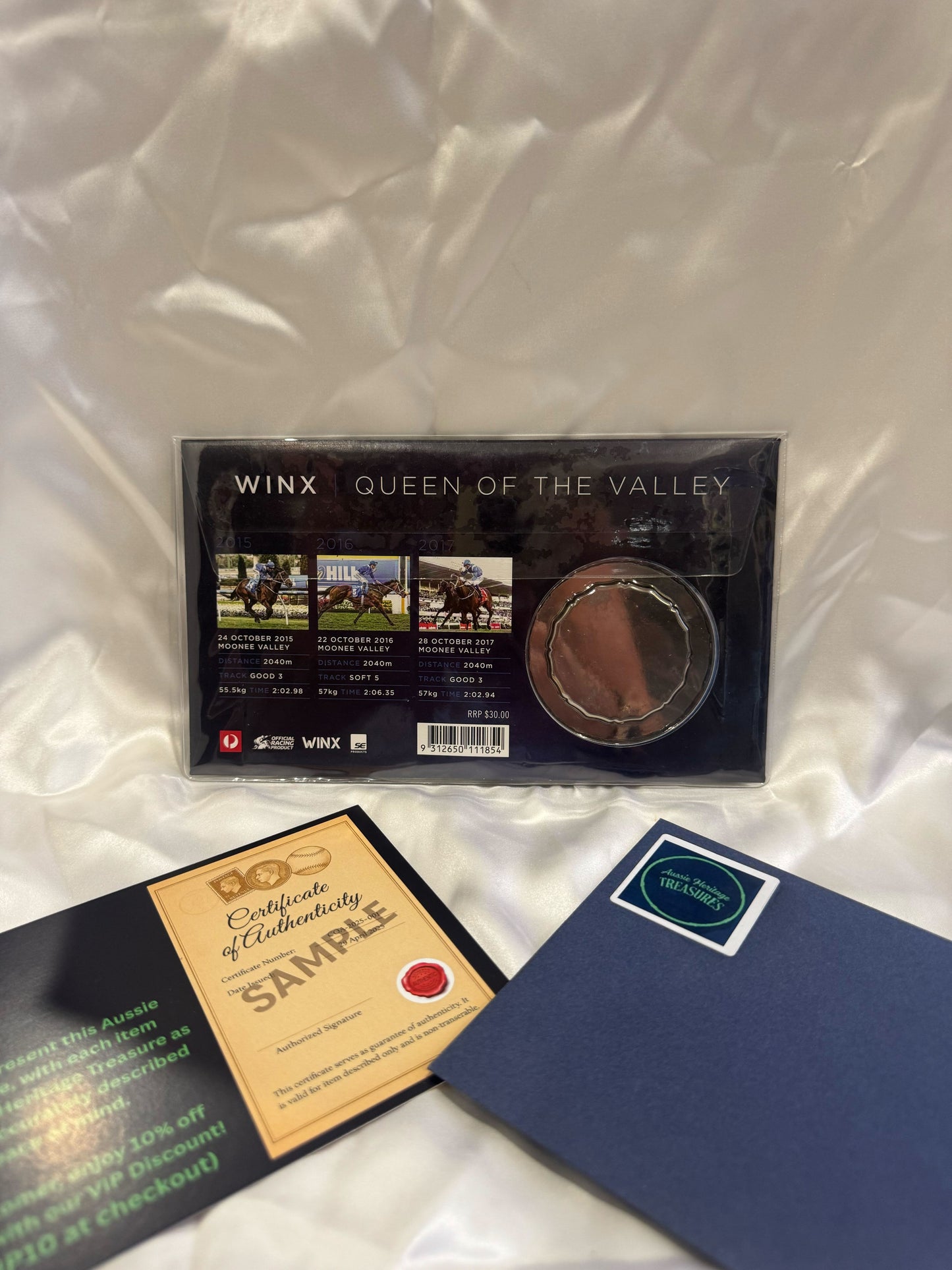 2017 WINX “Queen of the Valley” Medallion Cover PNC – W.S. Cox Plate Champion