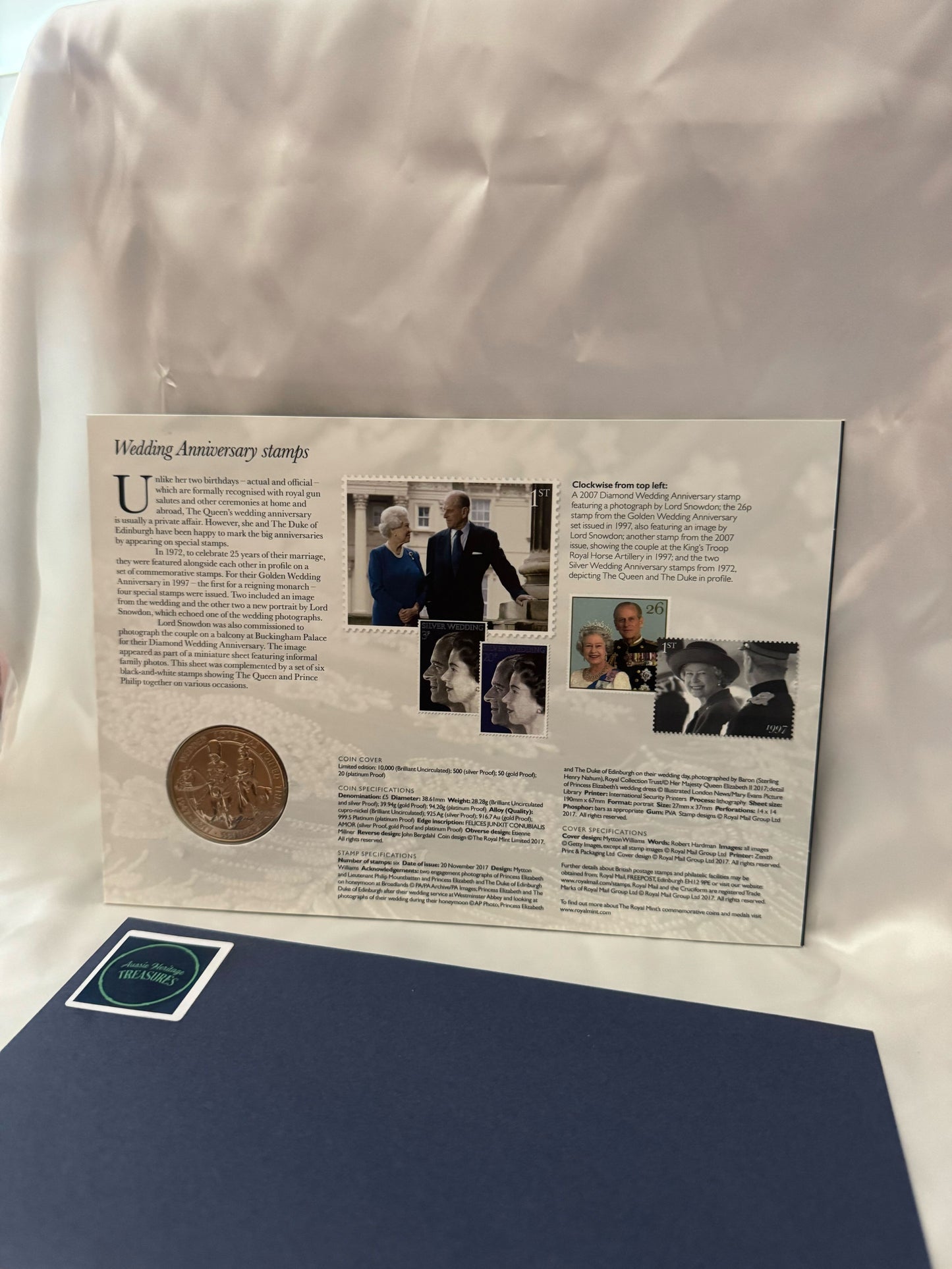 Heritage UK £5 The Royal Wedding Platinum Anniversary 2017 Coin