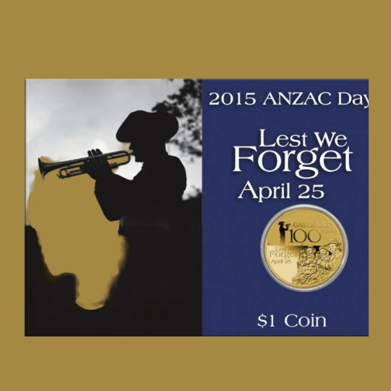 2015 Perth Mint ANZAC Day “Lest We Forget – Gallipoli” $1 Coin