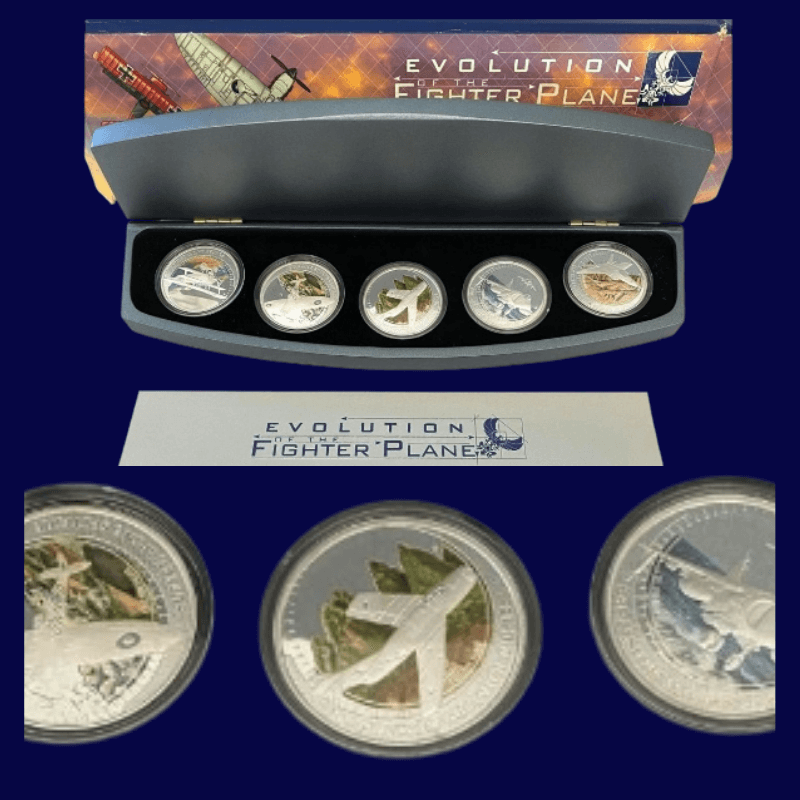 2005 Evolution of Fighter Planes Coin Collection