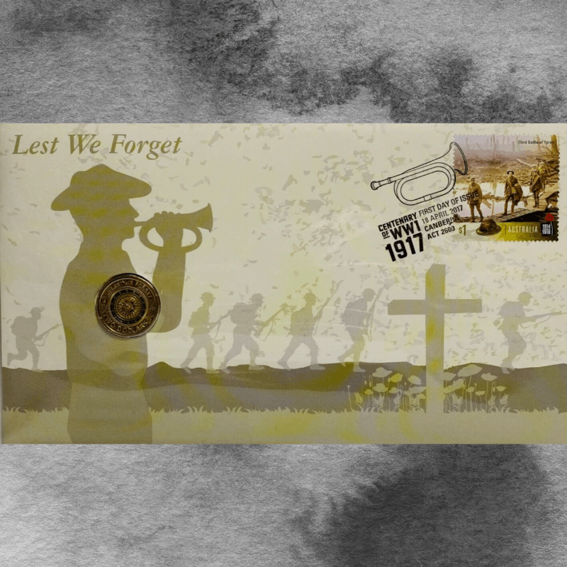 2017 "Lest We Forget" $2 coloured coin Rare Limited Edition