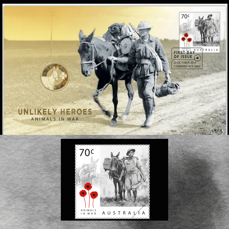 Unlikely Heroes: Animals in War $1 coin Cover