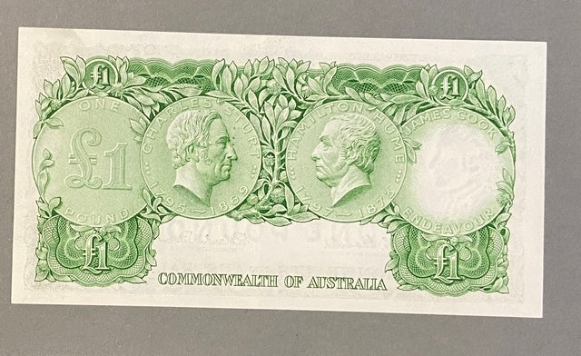 1961 Australian One Pound Banknote – Queen Elizabeth II – Coombs/Wilson – HK/56
