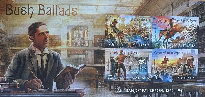 2014 Banjo Paterson Bush Ballads booklet History-Stamps-Poems