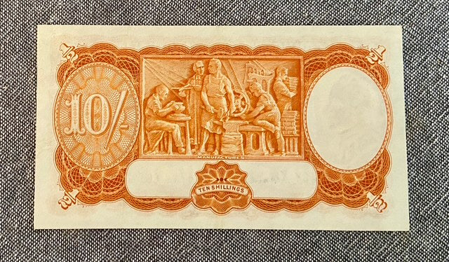 1961 Commonwealth of Australia Heritage Ten Shilling Bank Note -Fine Gift