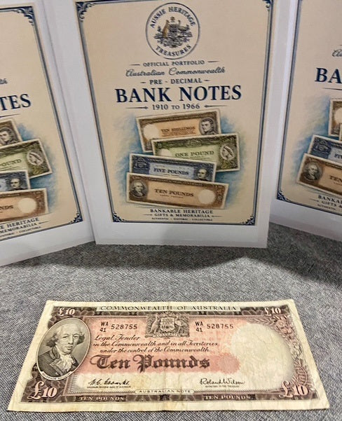 Commonwealth Of Australia Ten Pound Note - 1960 Heritage Legal Tender