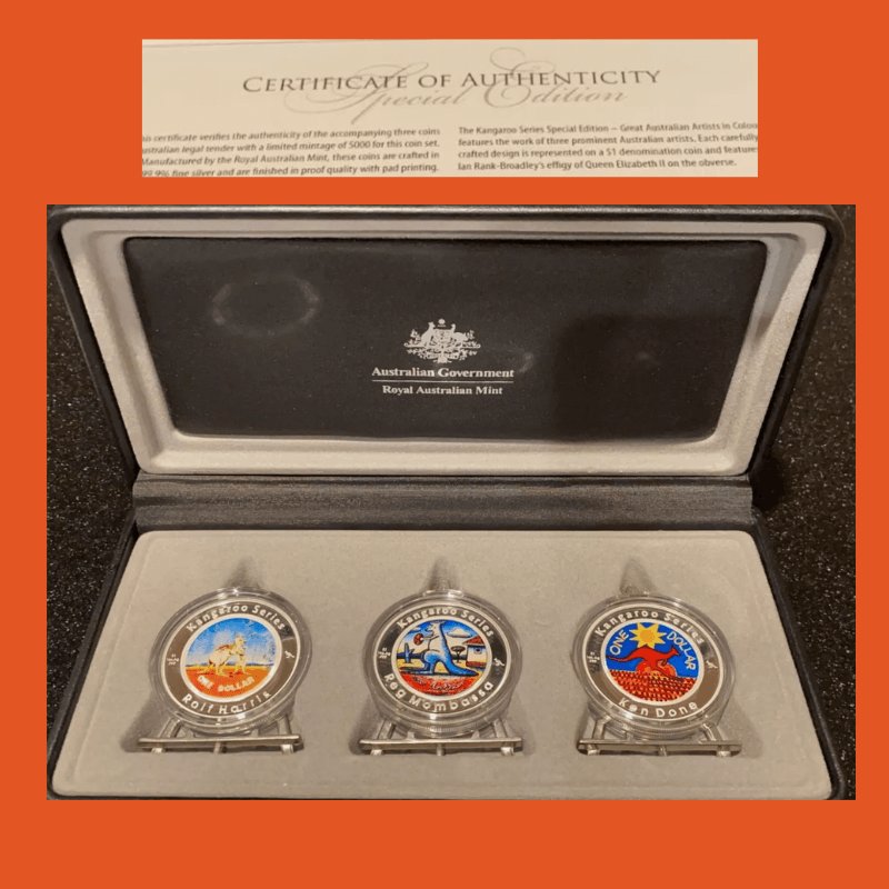 2009 Kangaroo Series Special Edition Three-Proof $1 Coin Set