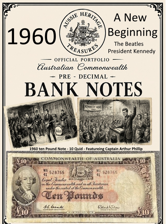 Commonwealth Of Australia Ten Pound Note - 1960 Heritage Legal Tender