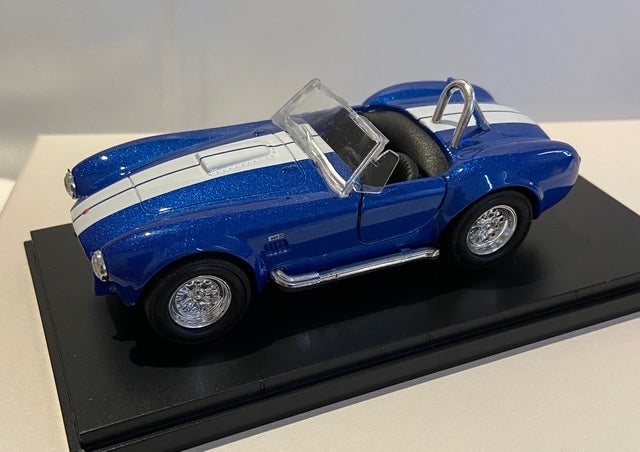1965 Shelby Cobra Scale 1:36 Zinc Alloy Blue Vintage Replica Car