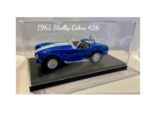 1965 Shelby Cobra Scale 1:36 Zinc Alloy Blue Vintage Replica Car