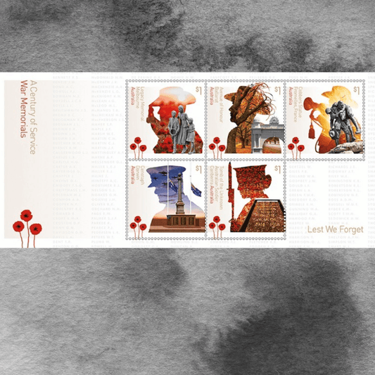 Australia MNH 4784b War Memorials S/S (MS756)