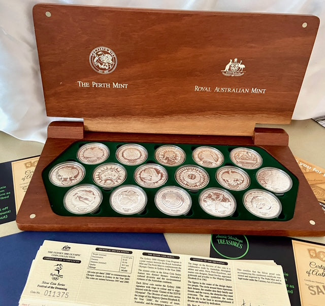 Sydney Olympics 2000 – $5 Silver Proof 16 Coin Collection