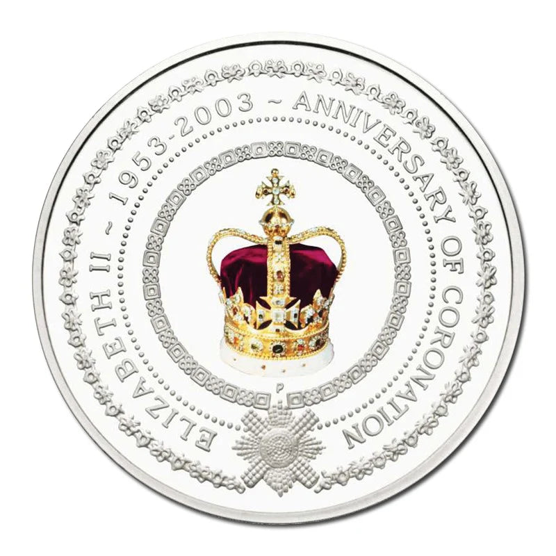 2003 1oz Silver Proof Coin – H.M. Queen Elizabeth II Golden Jubilee