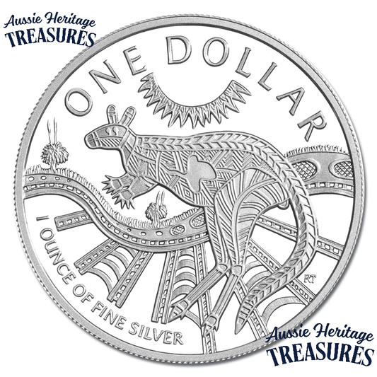 2003 $1 Silver Kangaroo Frosted Uncirculated Coin RAM