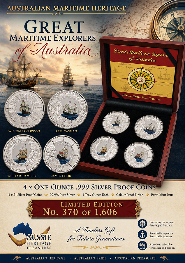 Australian Maritime Heritage 2006 Perth Mint 4 x Silver Proof Coins