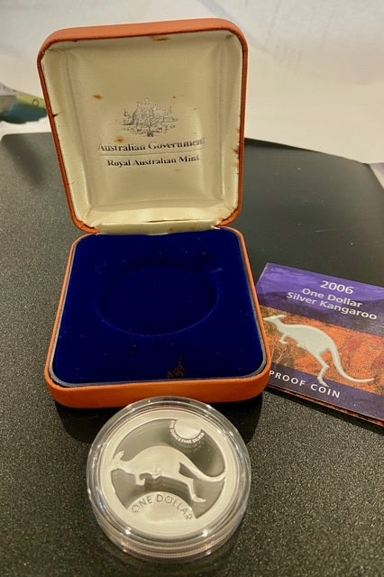 2006 Silver Proof Kangaroo $1 Coin - Silver Kangaroo