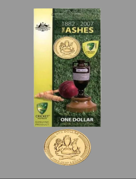 2007 Australian $1 Coin – Australian Cricket: The Ashes