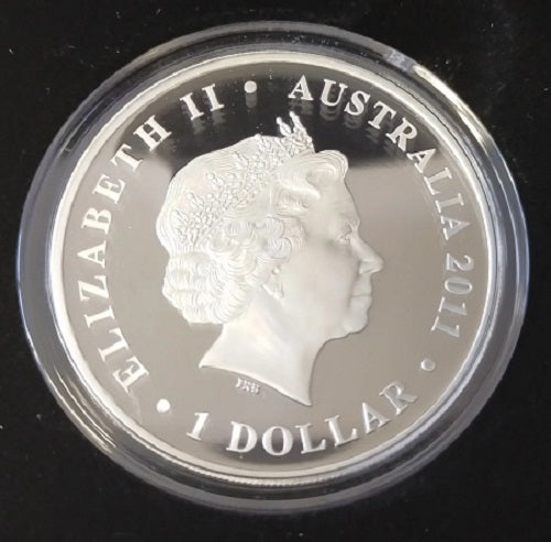 2011 Centenary of RMC Duntroon silver proof coin and badge