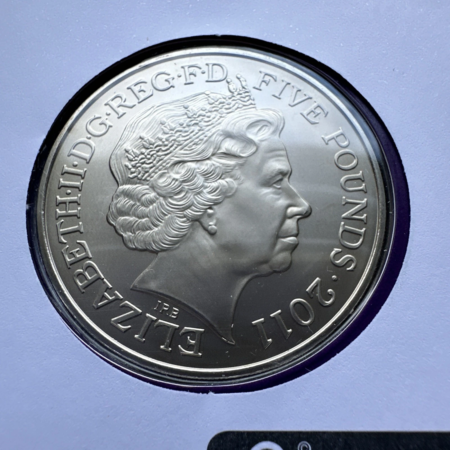 2011 £5 UK Coin William & Kate Royal Wedding - A Time to Remember - History