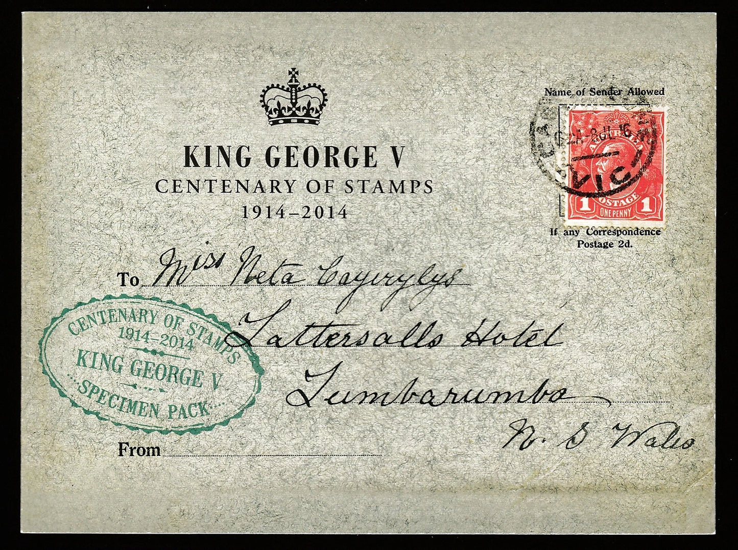 King George V Centenary of Stamps 1914–2014 Heritage Stamps - 50 x 70c