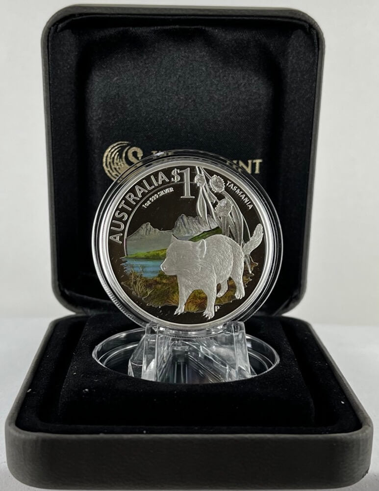 2010 Celebrate Australia – Tasmania 1oz Silver Proof Coin - Rare