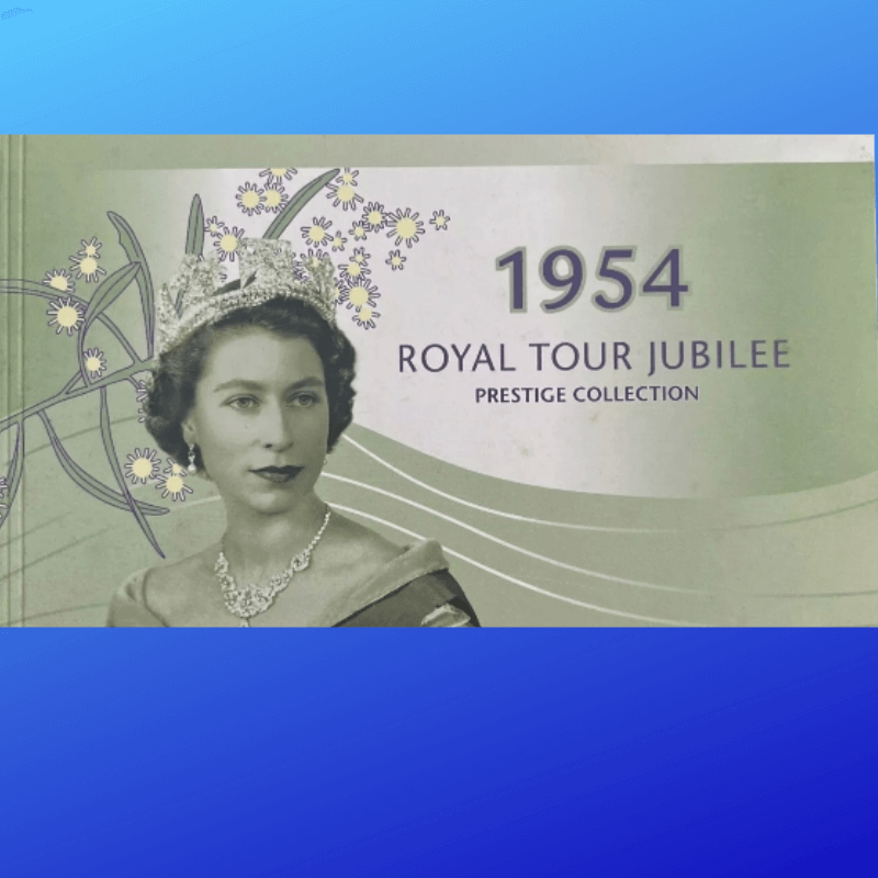 2004 Prestige Stamp Collection 20 - 50 years 1954 Royal Tour x 50c Stamps