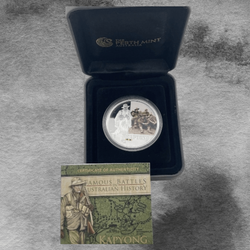 Australia 1 Dollar 2012 - Famous Battles: Kapyong 1 oz Silver Coin