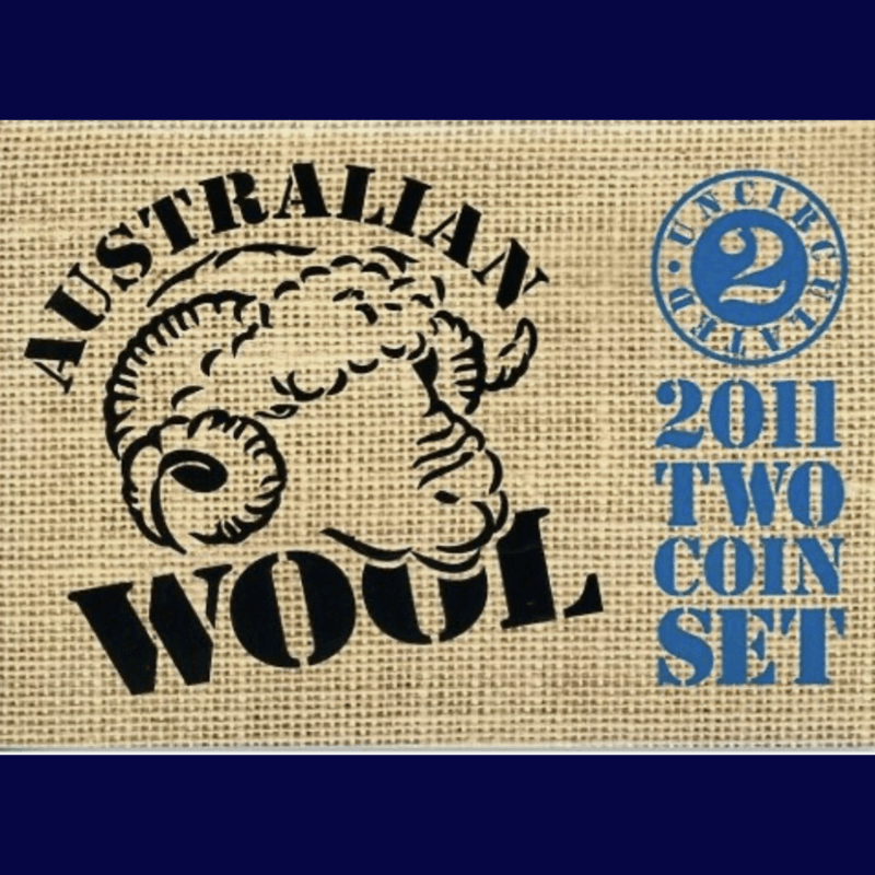 2011 Australian Wool Uncirculated Two Coin Set