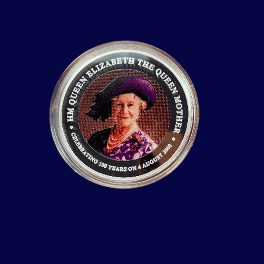 2000 Silver Proof Coin Celebrating HM The Queen Mother 100th Birthday