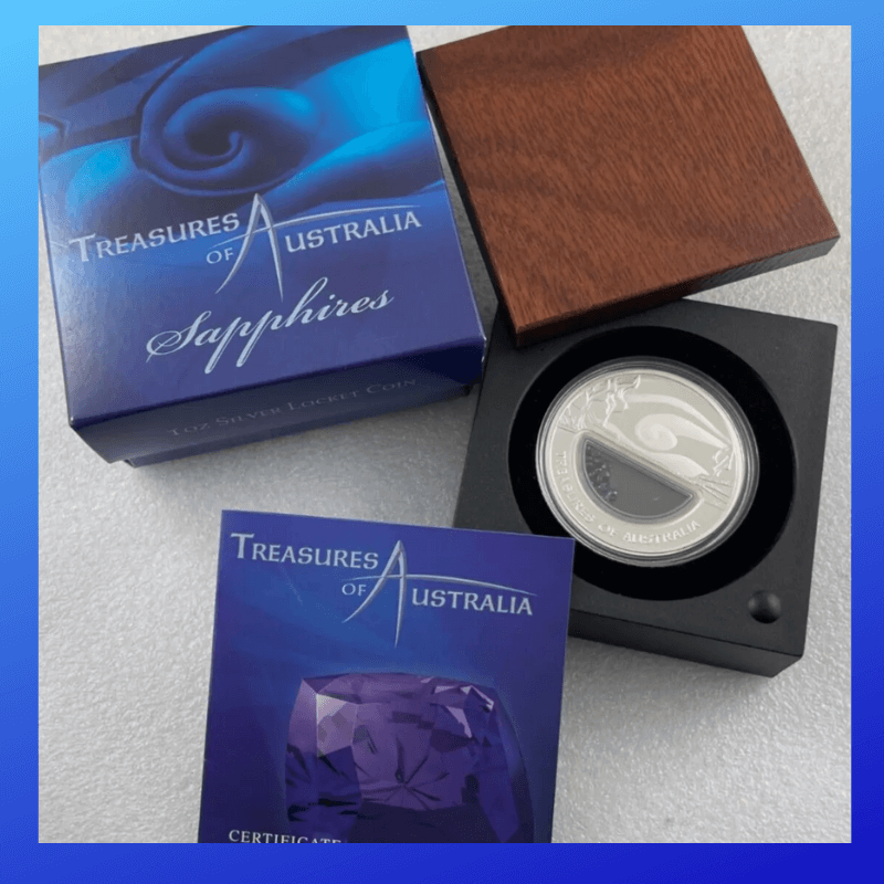 Treasures of Australia – Sapphires Locket Coin