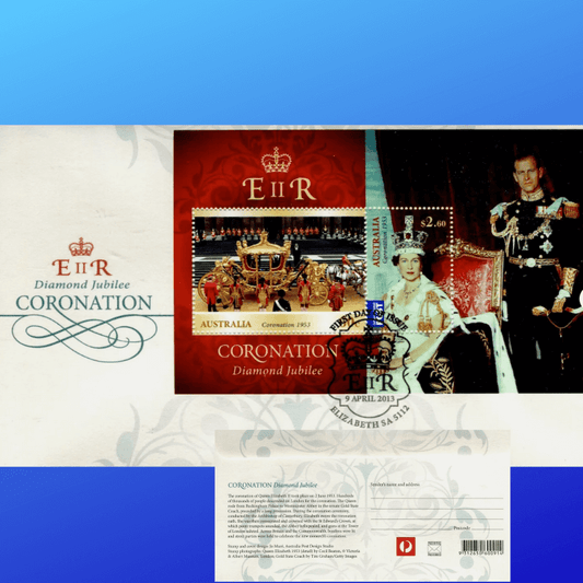 2013 QEII Diamond Jubilee Coronation FDC - Elizabeth SA 5112 PMK