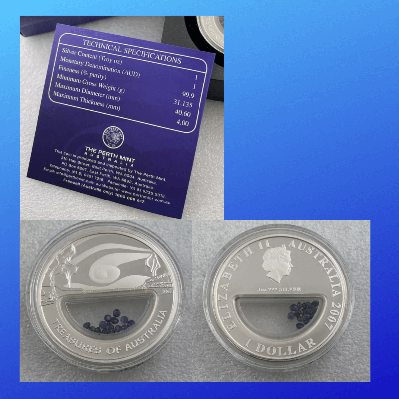 Treasures of Australia – Sapphires Locket Coin