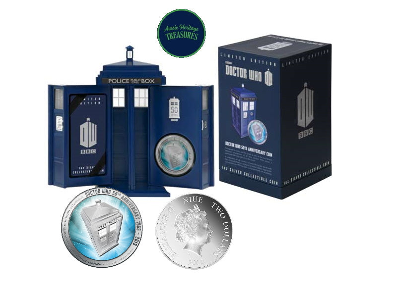 Doctor Who 50th Anniversary 2013 1oz Silver Coin – New Zealand Mint Limited Edition