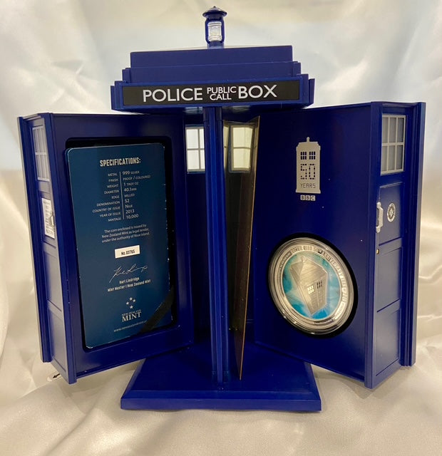 Doctor Who 50th Anniversary 2013 1oz Silver Coin – New Zealand Mint Limited Edition