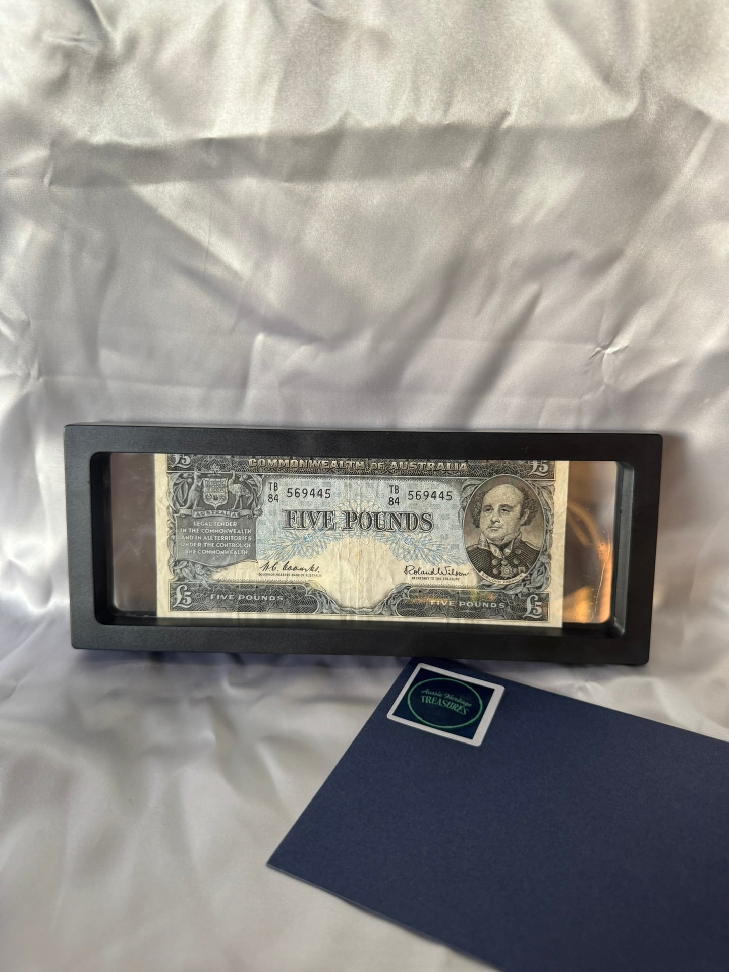 1960 Australian Five Pound Banknote – Coombs & Roland (R50) – Extremely Fine