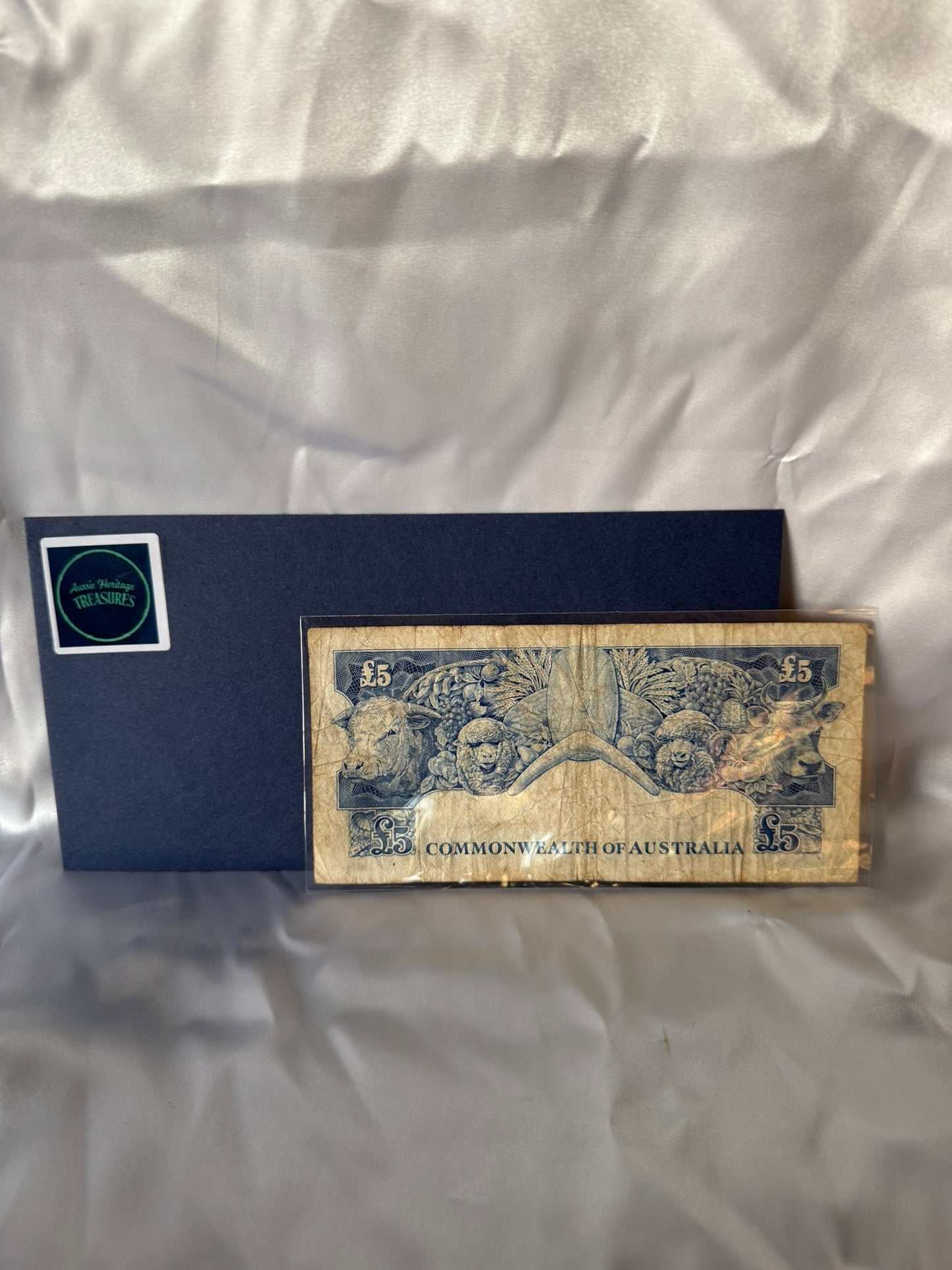 1954 Australian Five Pound Banknote – Coombs & Roland (R49) – Very Good