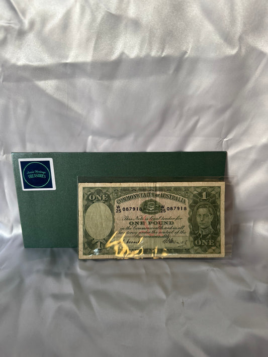 1949 Australian One Pound Banknote – Armitage & McFarlane Fine Free Post