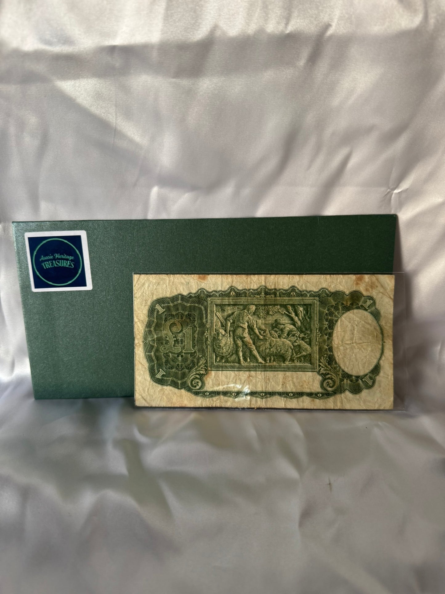 Commonwealth of Australian War Time Vintage One Pound Banknote 1942 – Very Good