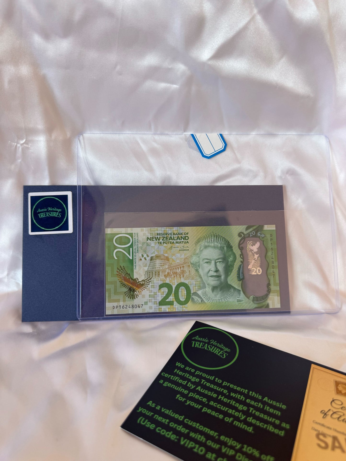 2016 New Zealand $20 Polymer Banknote – P-193 – UNC