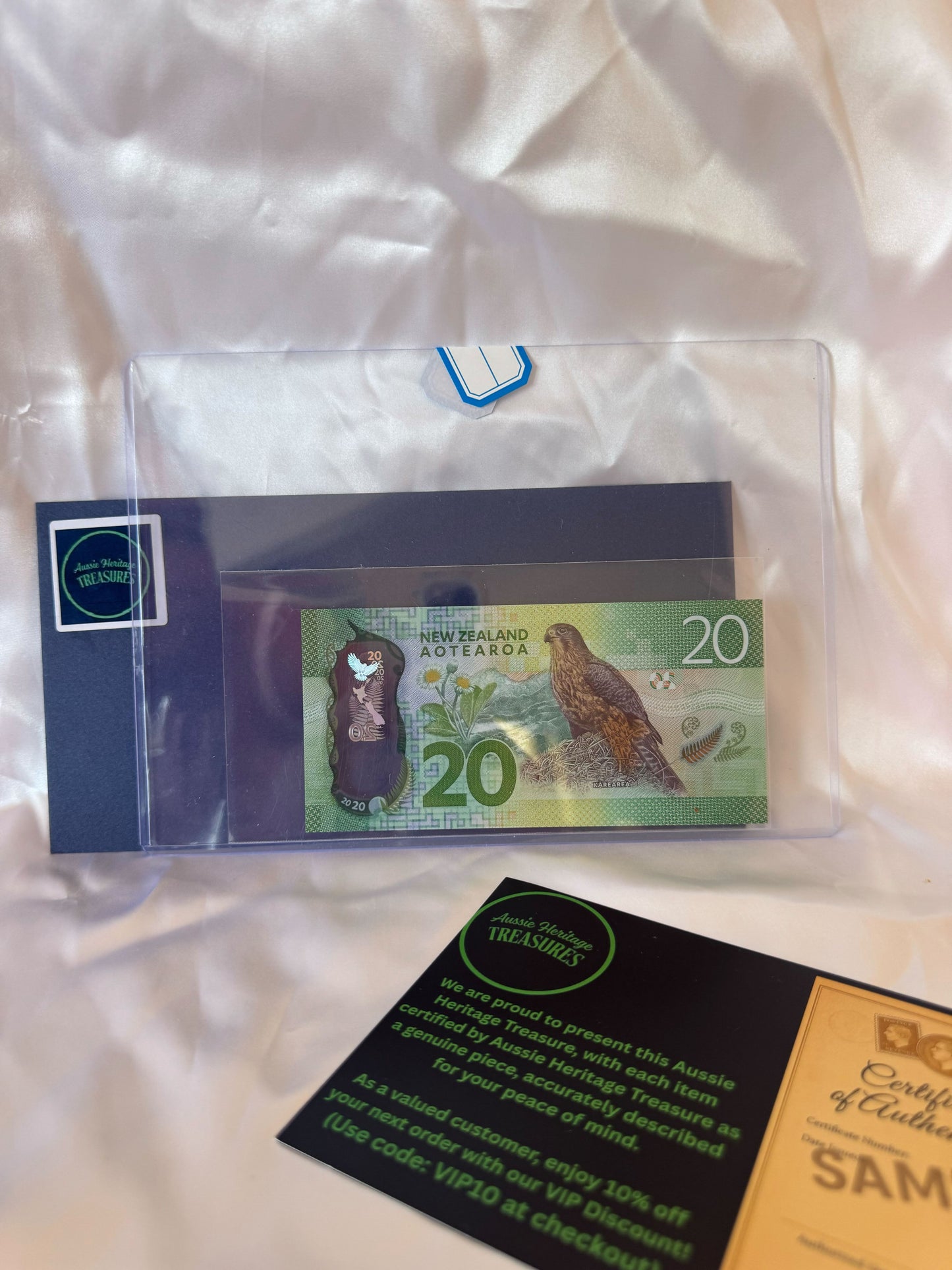 2016 New Zealand $20 Polymer Banknote – P-193 – UNC