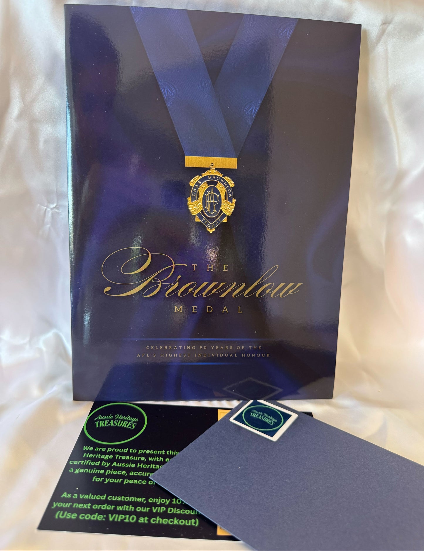 Australia Post Brownlow Medal – 90 Years Commemorative Stamp Presentation Folder