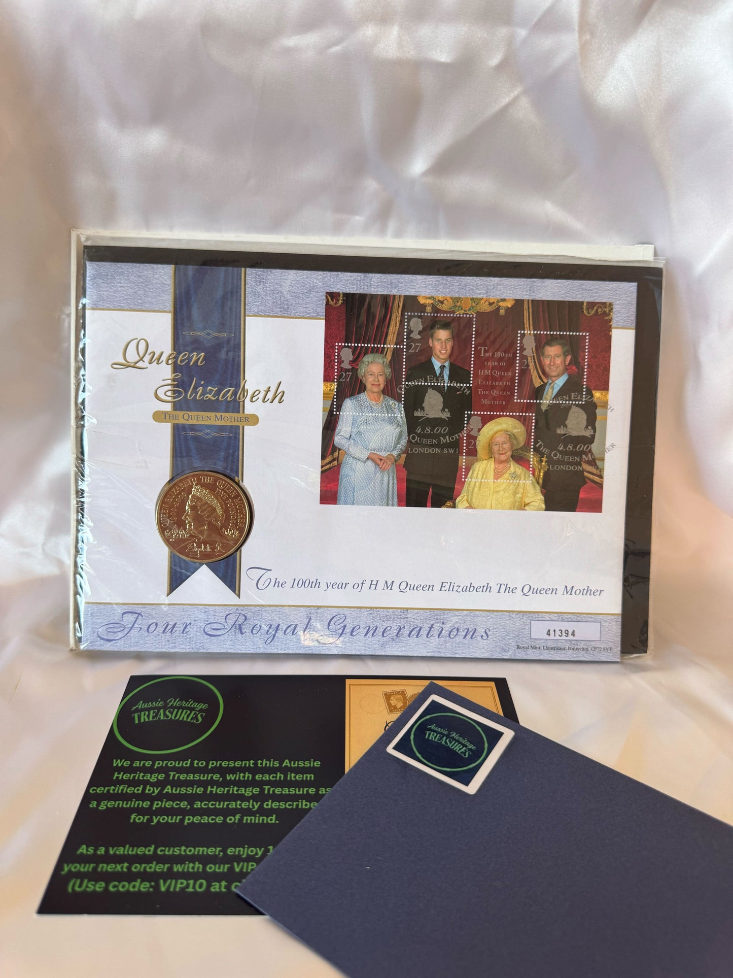 2000 Queen Mother Centenary £5 Brilliant Uncirculated Coin – UK First Day Cover