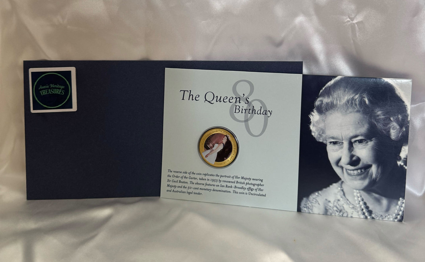 The Queen’s 80th Birthday – Perth Mint Australia 50c Royal Commemorative Presentation