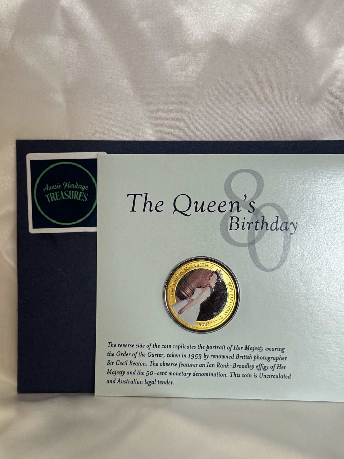 The Queen’s 80th Birthday – Perth Mint Australia 50c Royal Commemorative Presentation