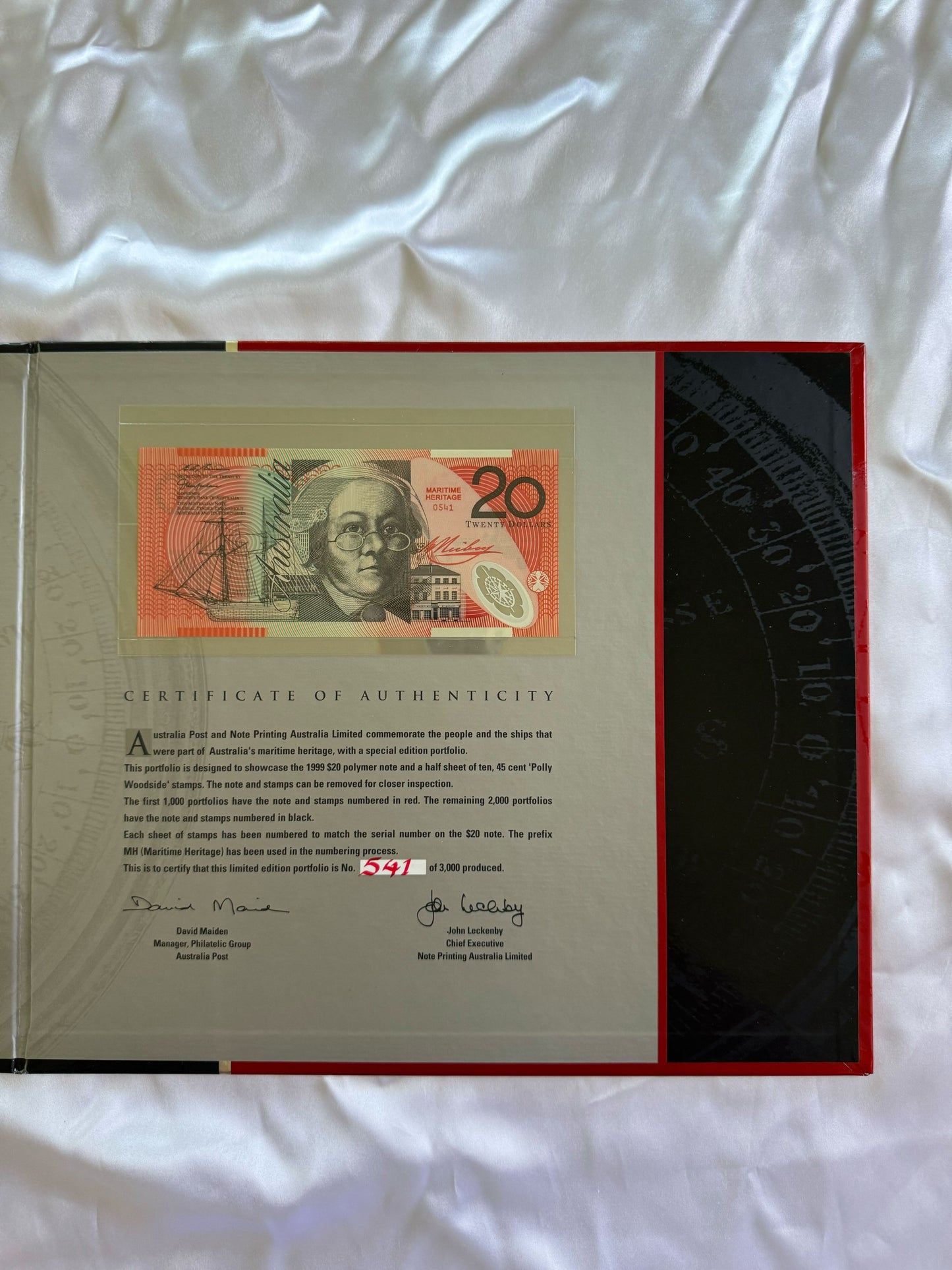 1999 Premium $20 Note & Stamp Set – Maritime Heritage | Limited Edition
