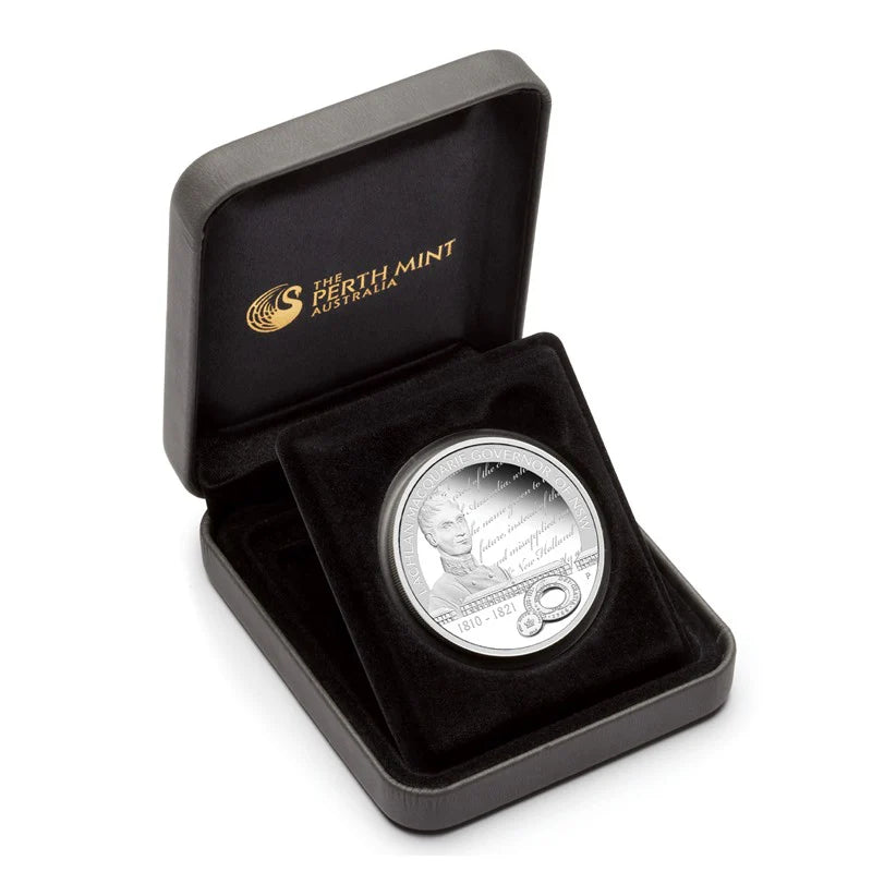 2010 Lachlan Macquarie 1oz Silver Proof Coin