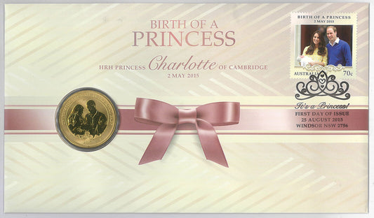 2015 Birth of Princess Charlotte of Cambridge First Day of Issue $1 PNC