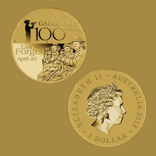 2015 $1 Coin ANZAC Day "Lest We Forget – Gallipoli"